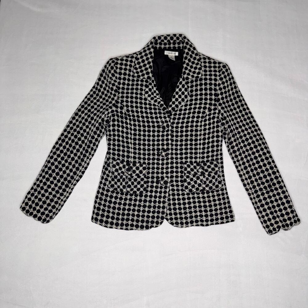 Black & White Harold Silk Vintage Blazer